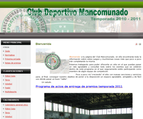 clubdeportivomancomunado.com: Bienvenida
ClubDeportivoMancomunado -El sitio con toda la información sobre estos juegos-