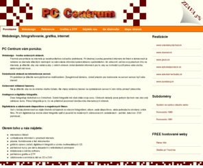 pocitacovecentrum.sk: Webdesign, tvorba stránok, webstránky, fotografovanie
Poskytujeme služby v oblasti webdesignu od návrhu, cez fotografovanie vašich produktov až po zverejnenie na serveri.