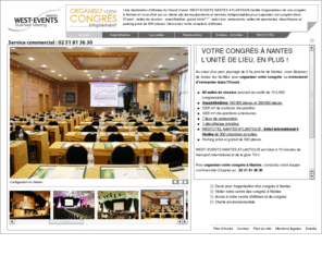 congres-nantes.net: Organisation congrès à Nantes, location salles congrès Nantes
West-Events dispose de salles de conférences, d'un restaurant et d'un hôtel pour organiser votre congrès à Nantes ou événement d'entreprise dans l'ouest