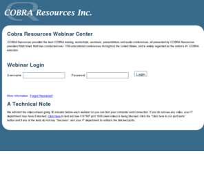 cobramantv.com: Cobra Resources TV
