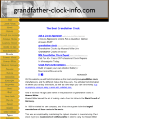 grandfather-clock-info.com: Grandfather clock info, floor clock, kieninger clock, antique
Who makes the Best Grandfather Clock, where can I buy antique clocks. How to save money on Howard Miller clocks.