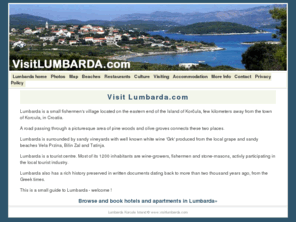 visitlumbarda.com: Visit Lumbarda
About Lumbarda - a tourist village at Korcula Island