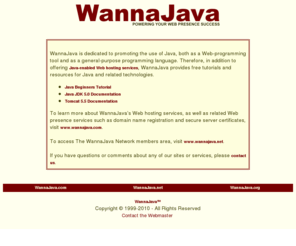 wannajava.org: About WannaJava
About WannaJava