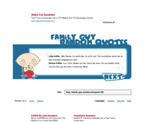 Family Guy Random Quotes Family Guy Zitate