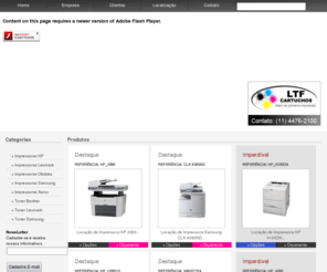 locacaodeimpressoras.com: A LTF Cartuchos oferece a você Locação de Impressoras, Recarga de Cartuchos com qualidade, Venda de Remanufaturados, Compra de Cartuchos Vazios
Locação de Impressoras sem Custo - LTF Cartuchos 11 4476-2100 - Locação de Impressoras, Locação de Impressora, Aluguel de Impressoras, Aluguel de Impressora, Comodato de Impressoras, Recarga de Cartuchos HP, Lexmark, Xerox, Canon, Samsung, Brother e Epson. Remanufaturados em geral. Qualidade de Original. 