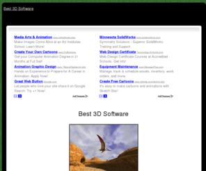 best3dsoftware.com: Best 3D Software
Information about the best 3D software of 2009.