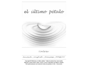 elultimopetalo.org: el último pétalo
Edición de libros