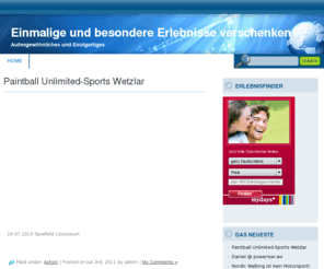 freizeit-planen.com: Einmalige und besondere Erlebnisse verschenken
freizeit-planen.com informiert rund um besondere und einmalige Erlebnisse unterschiedlichster Art, ideal auch zum schenken oder verschenken geeignet.