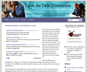 guidefordebtelimination.com: Guide For Debt Elimination
Resources, tips and information for getting out of debt.