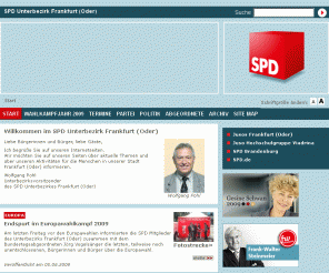 spd-frankfurt-oder.de: Start - SPD Unterbezirk Frankfurt (Oder)
Internetauftritt des SPD Unterbezirkes Frankfurt (Oder).