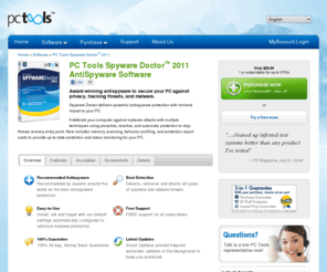 spywaredoctror.com: Spyware Doctor | Spyware Removal Scan & Antispyware Software Download
Award winning free spyware removal software from PC Tools. Spyware Doctor is free anti spyware software that detects, removes and protects your PC from thousands of potential threats including adware, Trojan, key loggers, spyware and spybots.