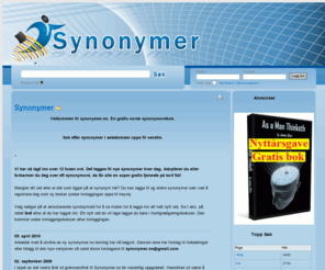 synonymer.no: Synonymer : Synonymer
Norsk synonymordbok