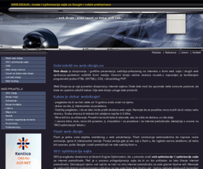web-dizajn.eu: Web dizajn i izrada web sajta
Web dizajn - izrada i optimizacija sajta. Web dizajn prilagodjen za internet pretrazivace. 