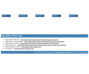 battainifamily.com: Tigra Menu PRO Demo Page
