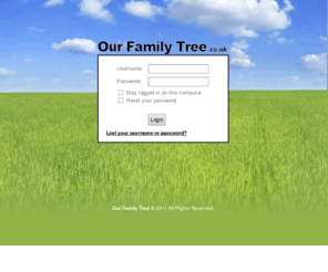 ourfamilytree.co.uk: Login
Login