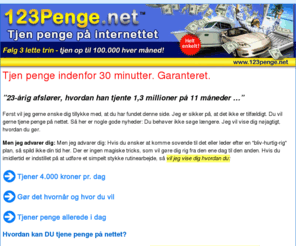 123penge.net: 123Penge.net - Tjen penge på internettet
