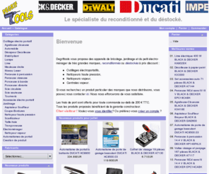 degriftools.fr: Degriftools. Le spécialiste du reconditionné et du déstocké à prix discount.
Degriftools. Le spécialiste du reconditionné et du déstocké à prix discount.