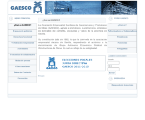 gaescosevilla.es: ¿Qué es GAESCO?
GAESCO, Asociación Empresarial Sevillana de Constructores y Promotores de Obras.