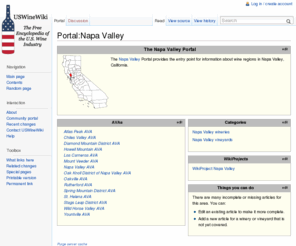 napavalleywinewiki.net: Portal:Napa Valley wineries and growers - USWineWiki
