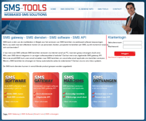 sms-tools.be: SMS gateway - SMS diensten - SMS software - SMS API
SMS-tools.be, uw partner voor SMS Gateway - SMS Software - Mail2SMS - SMS Ontvangen