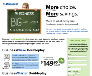 bundlemybusiness.com: MetroCast Business - Business Class Phone and Internet Service
