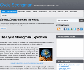 cyclestrongman.com: The Cycle Strongman Expedition « Cycle Strongman
An epic adventure to circumnavigate the world on a bicycle...