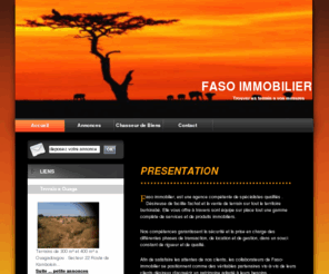 faso-immobilier.com: Faso immobilier
Vente achat de terrain au Burkina Faso , immobilier a Ouagadougou