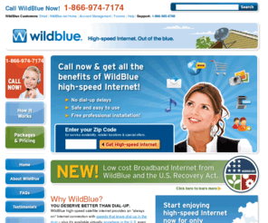wildblue.com: WildBlue: High Speed Satellite Internet Provider: Official Website
WildBlue offers fast, affordable high-speed Internet access via satellite to virtually any home or small business in rural America.