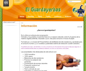 elguardayerbas.com: El Guardayerbas - Inicio
El Guardayerbas - Articulo de bolsillo para guardar y dispensar el tabaco de liar.