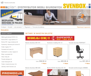 meblebiurowe-plan.pl: Meble biurowe SVENBOX - Firma PLAN dystrybutor Bydgoszcz - Strona główna
PLAN autoryzowany dystrybutor mebli biurowych SVENBOX, Bydgoszcz