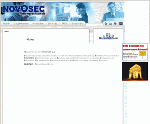 novosec.com: NOVOSEC AG - Home
NOVOSEC AG - Home
