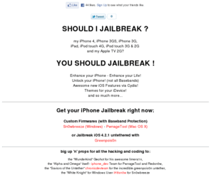 shouldijailbreak.com: Should I jailbreak my iPhone, iPad, iPod Touch
