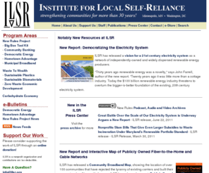 Ilsr.org: Institute For Local Self-Reliance (ILSR) - Home Page