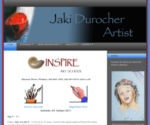 jakidurocher.com: Artist Jaki Durocher - Home
Jaki Durocher - a Nova Scotian artist with an impressive background in art-related activities, Jaki’s own work includes emotive portraits of people and pets, landscapes and still life, executed in variety of mediums. 