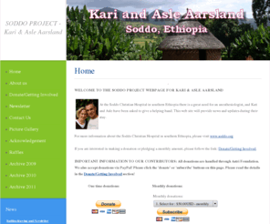 soddoproject.com: SODDO PROJECT - Kari&Asle Aarsland
Soddo Project home page for Kari and Asle Aarsland