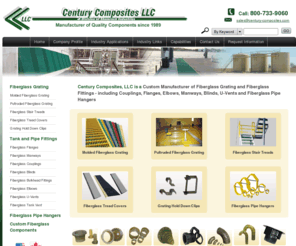 centurycomposites.com: Molded Fiberglass Grating, Pultruded Fiberglass Grating, Fiberglass Stair Treads: Century Composites: Tyrone, Georgia
Century Composites, LLC is a Custom Manufacturer of Fiberglass Grating and Fiberglass Fittings - including Couplings, Flanges, Elbows, Manways, Blinds, U-Vents and Fiberglass Pipe Hangers