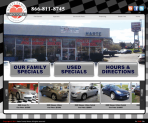 hartemotors.com: Harte Family Motors dealer Meriden, Connecticut Harte Family Motors Award winning Chevrolet dealer, offers new and used Chevrolets, a Chevrolet Dealer and a Chevrolet Dealership offers Cars, Trucks and SUVs
Harte Family Motors in Meriden, Connecticut, Chevrolet Hybrid, Chevrolet HHR, Chevrolet Avalanche, Chevrolet ZR1, Chevrolet Cobalt, Chevrolet Colorado, Chevrolet Corvette, Chevrolet Equinox, Chevrolet Express, Chevrolet Impala, Chevrolet Malibu, Chevrolet Aveo Chevrolet Silverado 1500, Chevrolet Silverado 2500, Chevrolet Silverado 3500, Chevrolet Suburban,Chevrolet Tahoe, Chevrolet TrailBlazer, Chevrolet Uplander, Chevrolet Hybrids, Chevrolet HHRs, Chevrolet Avalanches, Chevrolet ZR1s, Chevrolet Cobalts, Chevrolet Colorados, Chevrolet Corvettes, Chevrolet Equinoxs, Chevrolet Express, Chevrolet Impala, Chevrolet Malibu, Chevrolet Aveo Chevrolet Silverado 1500s, Chevrolet Silverado 2500s, Chevrolet Silverado 3500s, Chevrolet Suburbans, Chevrolet Tahoes, Chevrolet TrailBlazers, Chevrolet Uplanders.