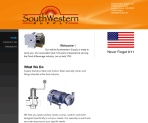 swsup.com: Southwestern Supply, Inc. -
 Welcome !Our staff at Southwestern Supply is ready to serve you. Our associates have 120 years of experience serving the Food & Beverage industry. Let us help YOU.  