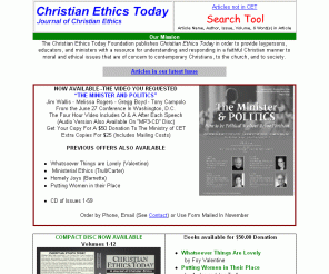 christianethicstoday.com: Redirection page
