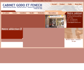 godo-et-fenech.com: Godo & Fenech Immobilier : Immobilier Paris, 7ème, vente, location, viager
 Notre agence Cabinet godo et fenech vous propose ses offres de vente et de location sur Paris, ainsi que son expertise  à Paris.