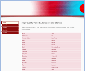 gsautoparts.com: GS AutoParts.com - Home
We supply brand new alternator and starters for all major makes of domestic and foreign automobiles.