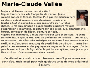 mcvallee.com: Marie-Claude Vallée
