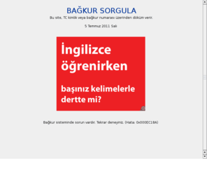 bagkursorgula.com: BAĞKUR SORGULA | Bağkur Hizmet Sorgulama ve Borç Dökümü
TC kimlik veya bağkur hizmet numarası ile ilgili kişinin bağkur hizmet dökümünü verir.