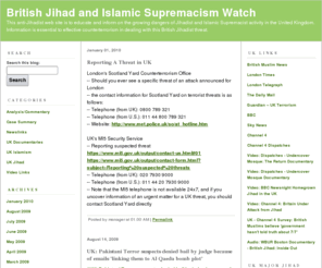 britishjihad.com: British Jihad and Islamic Supremacism Watch
