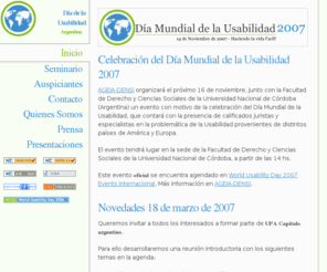 diausabilidad.com.ar: Dia de la Usabilidad
Dia de la Usabilidad en Argentina