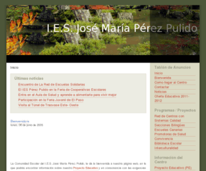 perezpulido.org: I.E.S. JOSÉ MARÍA PÉREZ PULIDO - Inicio
Instituto de Enseñanza Secundaria José María Pérez Pulido