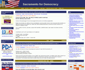 sacramentofordemocracy.org: Sacramento for Democracy | An online community of Progressive Activists in the greater Sacramento area.
Sacramento for Democracy is a grassroots organization dedicated to the advancement of progressive political and social changes.