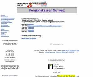 schweizpk.com: Grenzgaenger INFO e V und Aufenthalter INFO e V
Grenzgaenger arbeiten in der Schweiz, Aufenthalter arbeiten und wohnen in der Schweiz