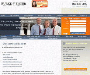 burke-eisner.com: Medical Malpractice, Leukemia, Angiosarcoma and Auto Accident Attorneys
Frustrated by the lack of Answers? Get real help for your complex personal injury case. 