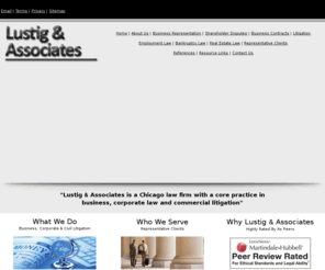 lustiglaw.com: Lustig & Associates - Home Page
Lustig & Associates is a Chicago law firm with a core practice in business, corporate law and commercial litigation